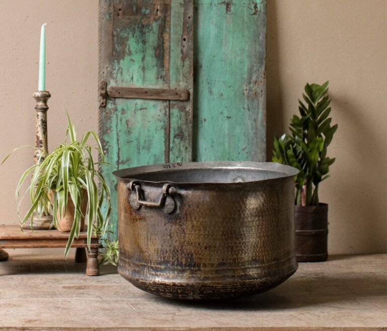 Antique Brass Pot