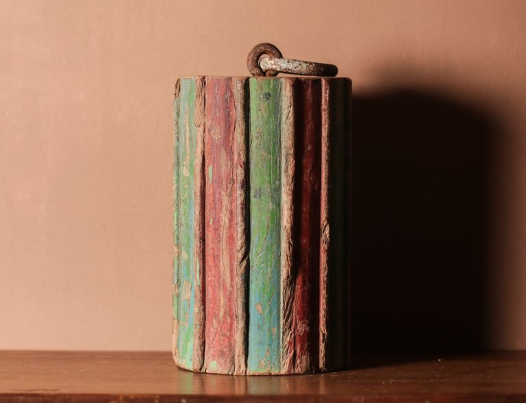 Antique Wooden Pillar Door Stop