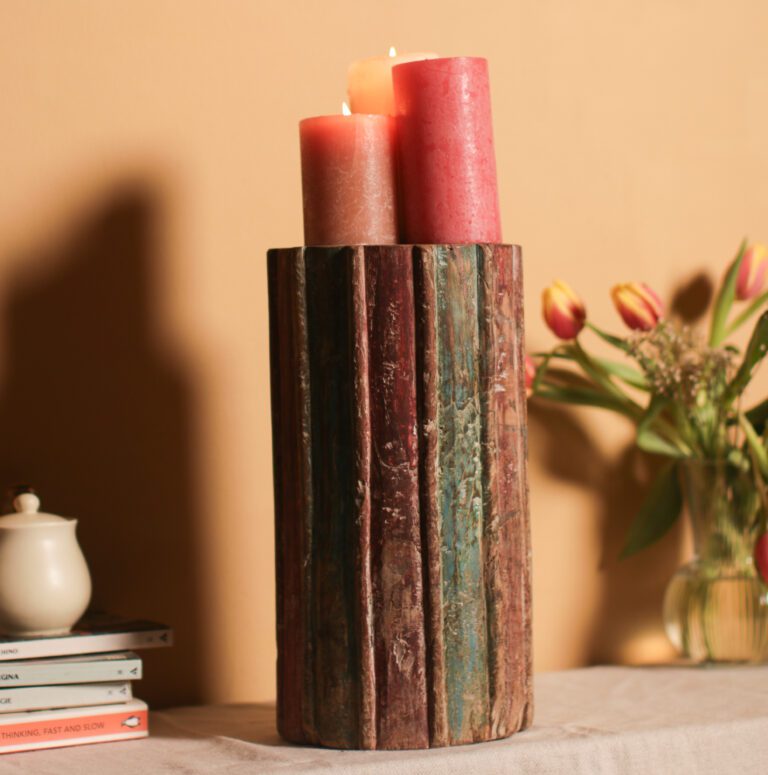 Antique Wooden Pillar Stand