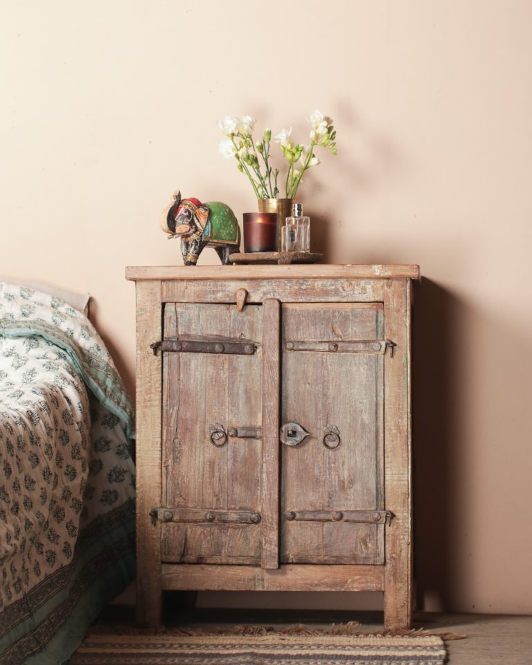Teak Bedside Cupboard