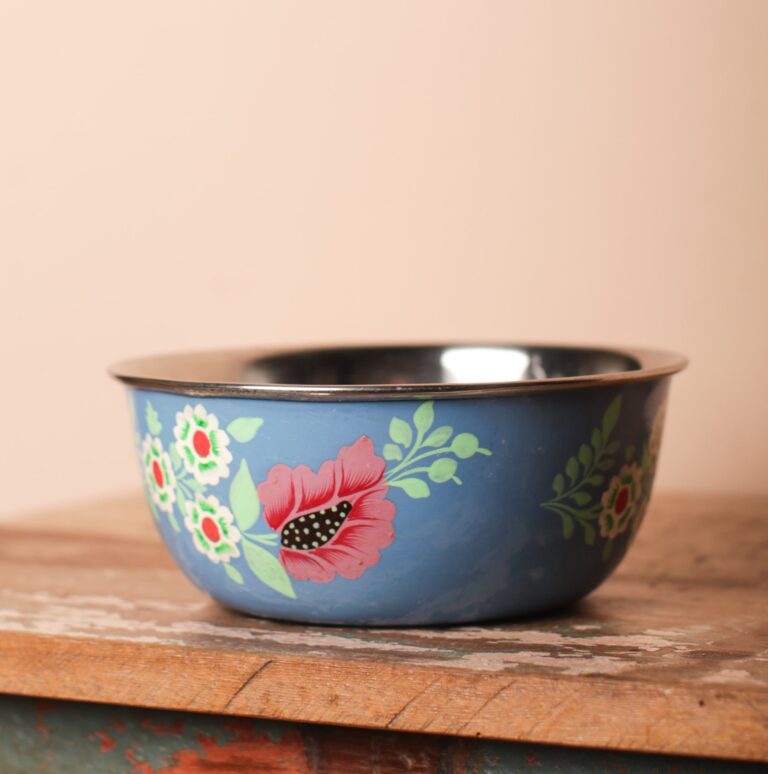 Blue Hand Painted Bowl