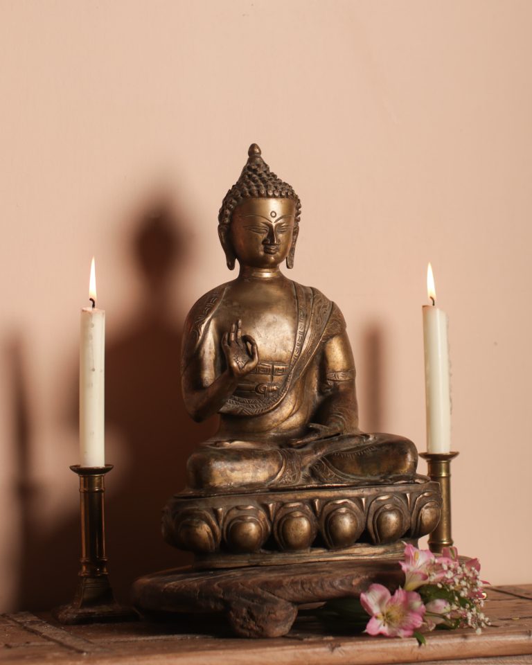 Large Brass Buddha