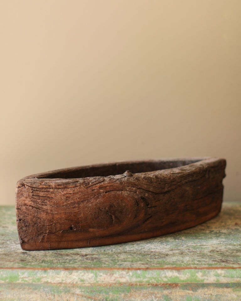 Carved Oval Bowl