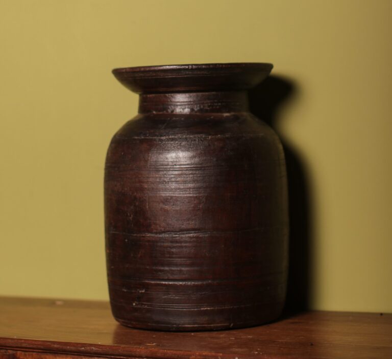 Wooden Nepali Ghee Pot