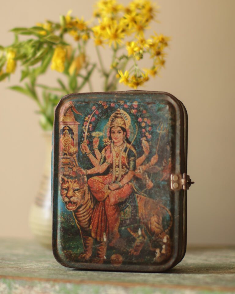 Vintage Metal Painted Tin