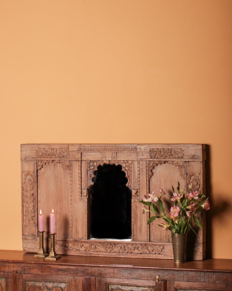 Finely Carved Panel Mirror