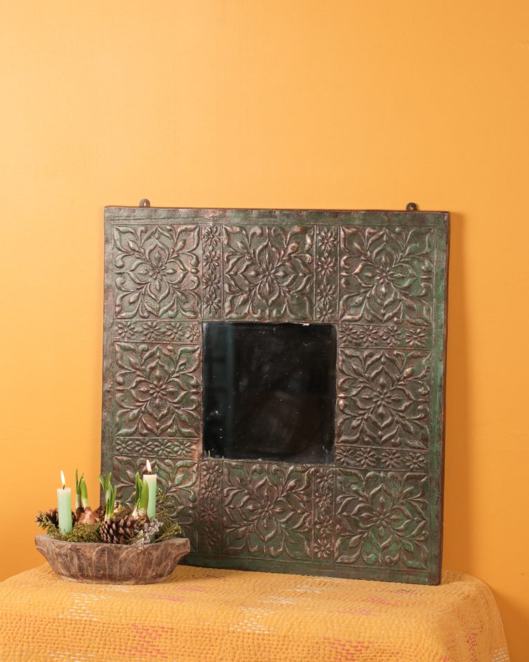 Floral Embossed Mirror