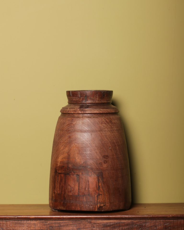 Medium Wood Ghee Pot