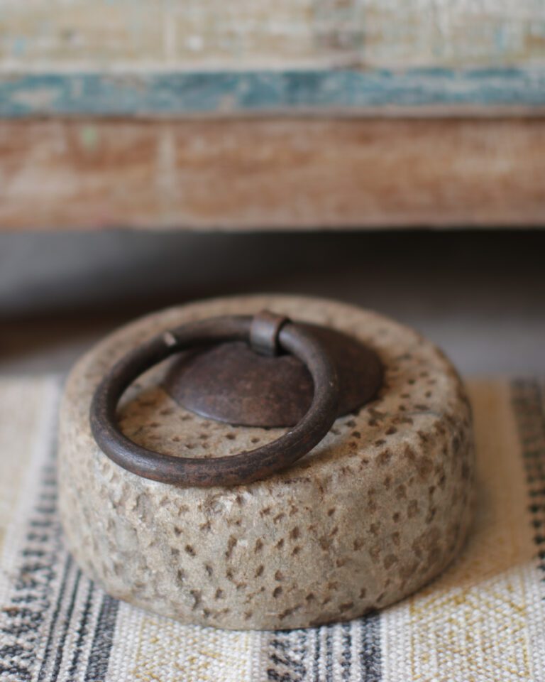 White Granite Door Stop