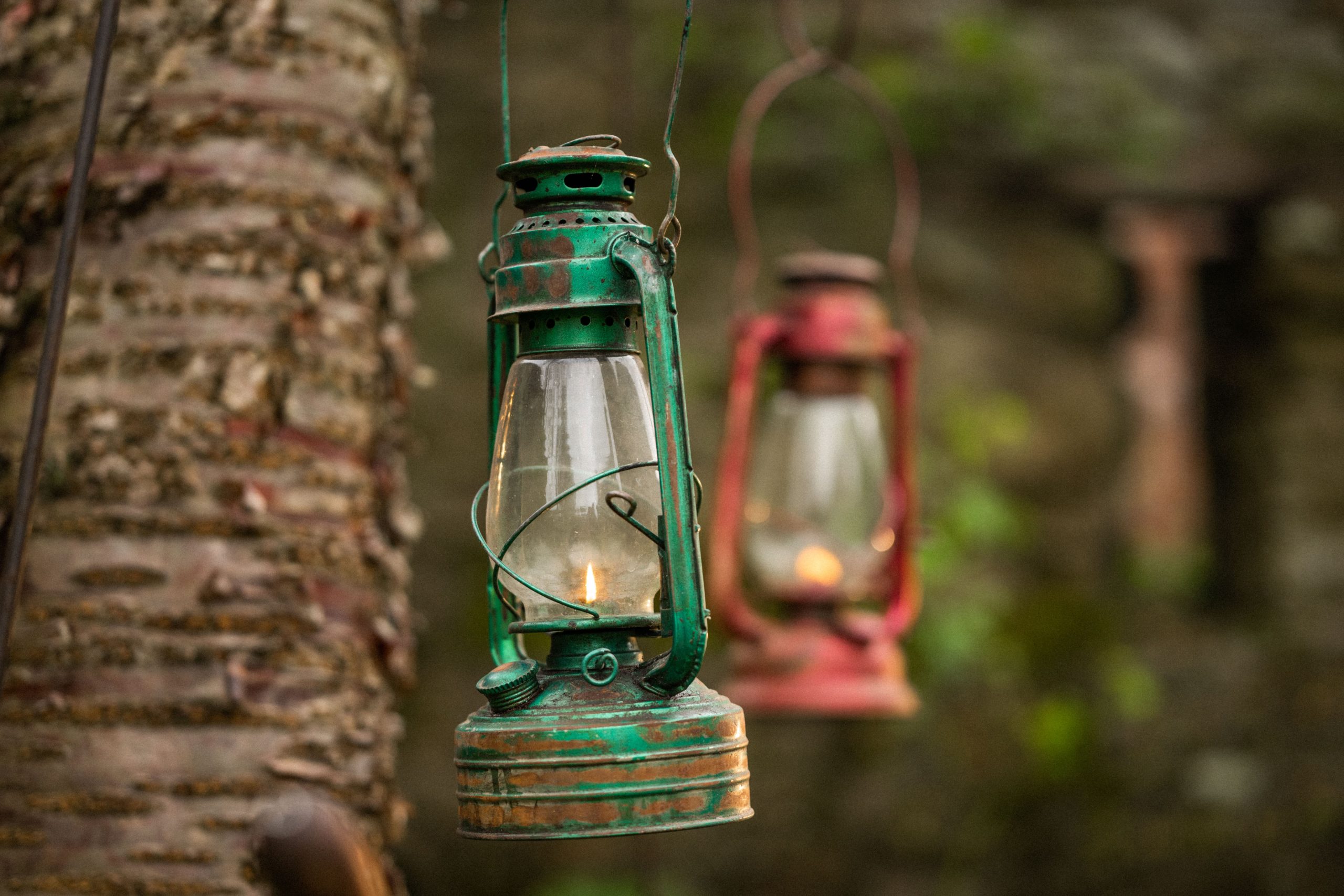 Green Hurricane Lamp Gallery Image