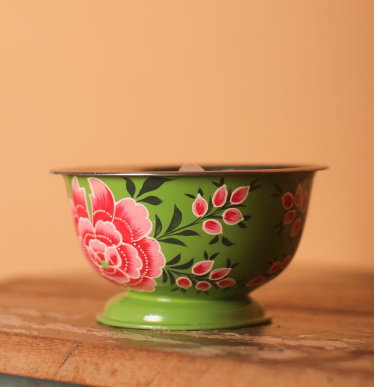 Green Small Hand Painted Bowl