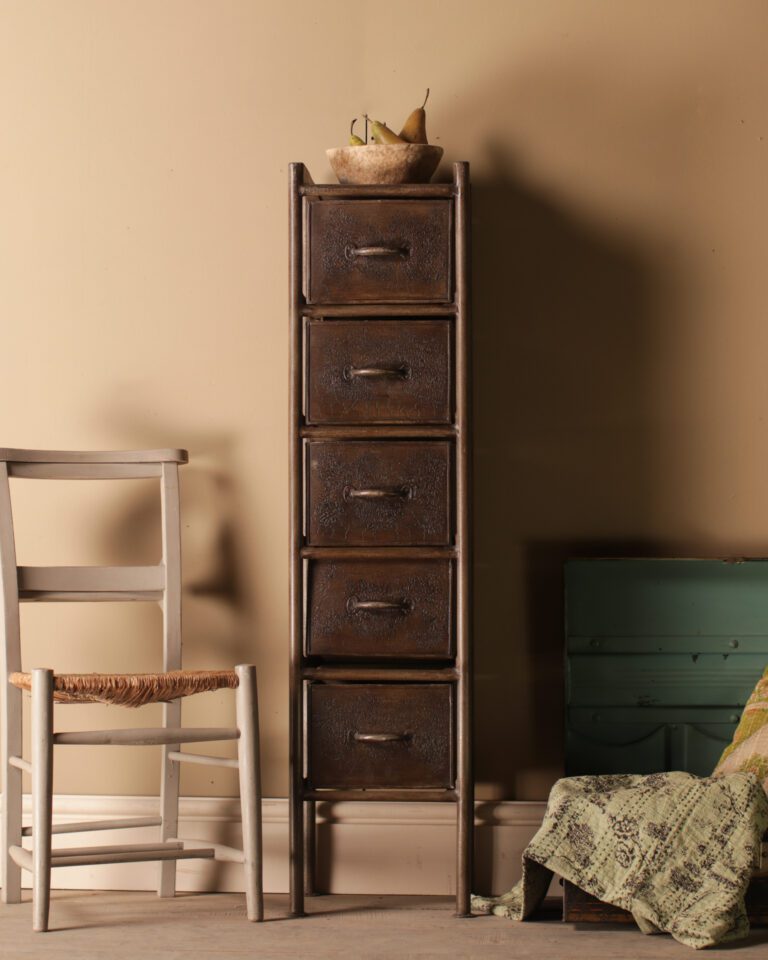 Grey Tall Set of Drawers