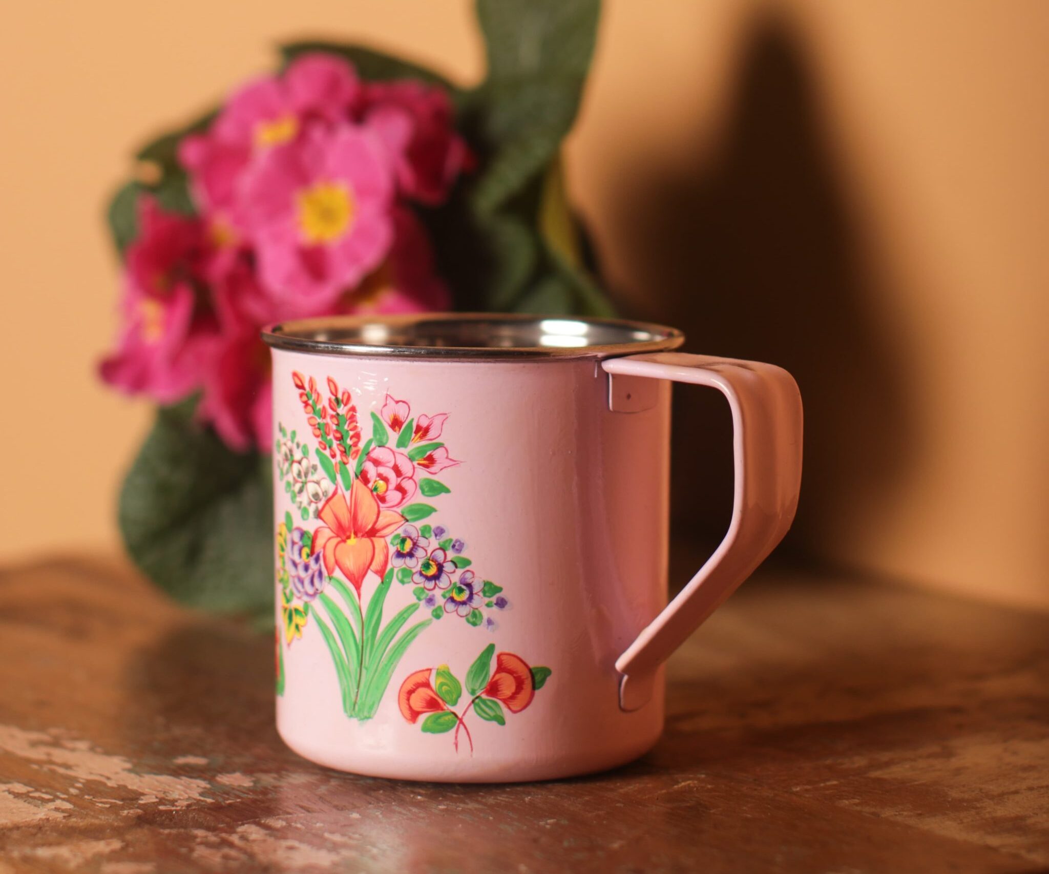 Purple Flower Hand Painted Mug Gallery Image