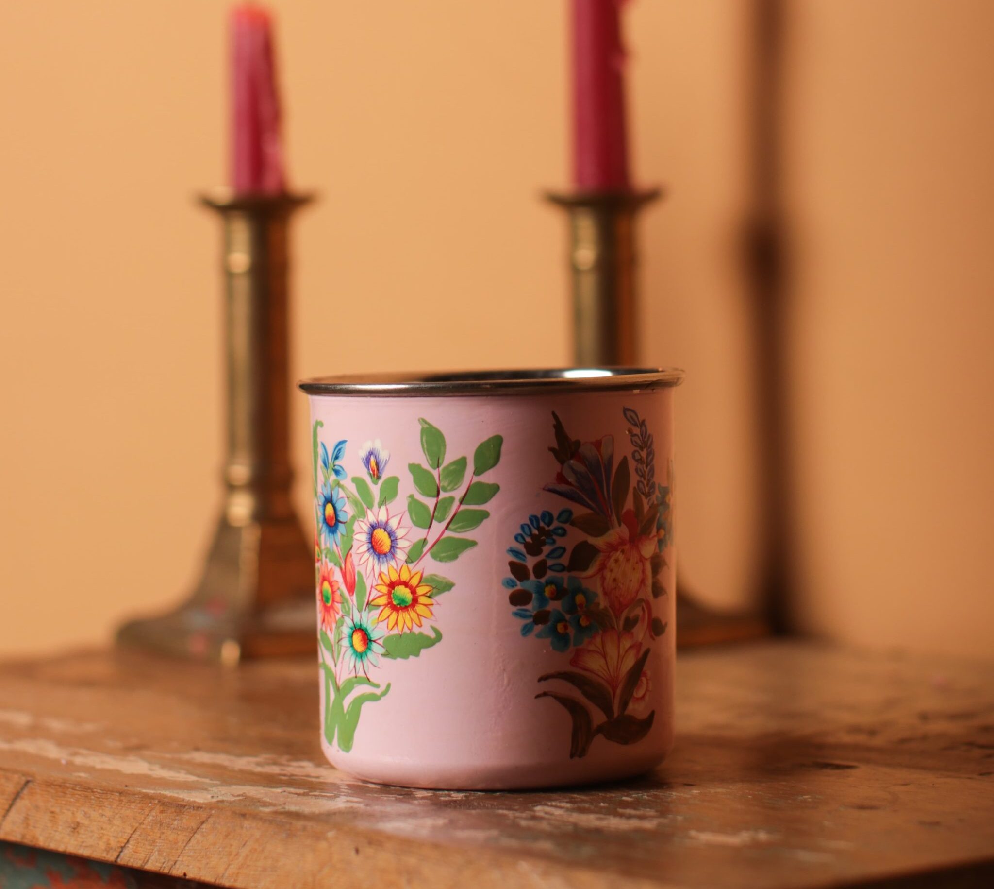 Flower Hand Painted Mug Gallery Image