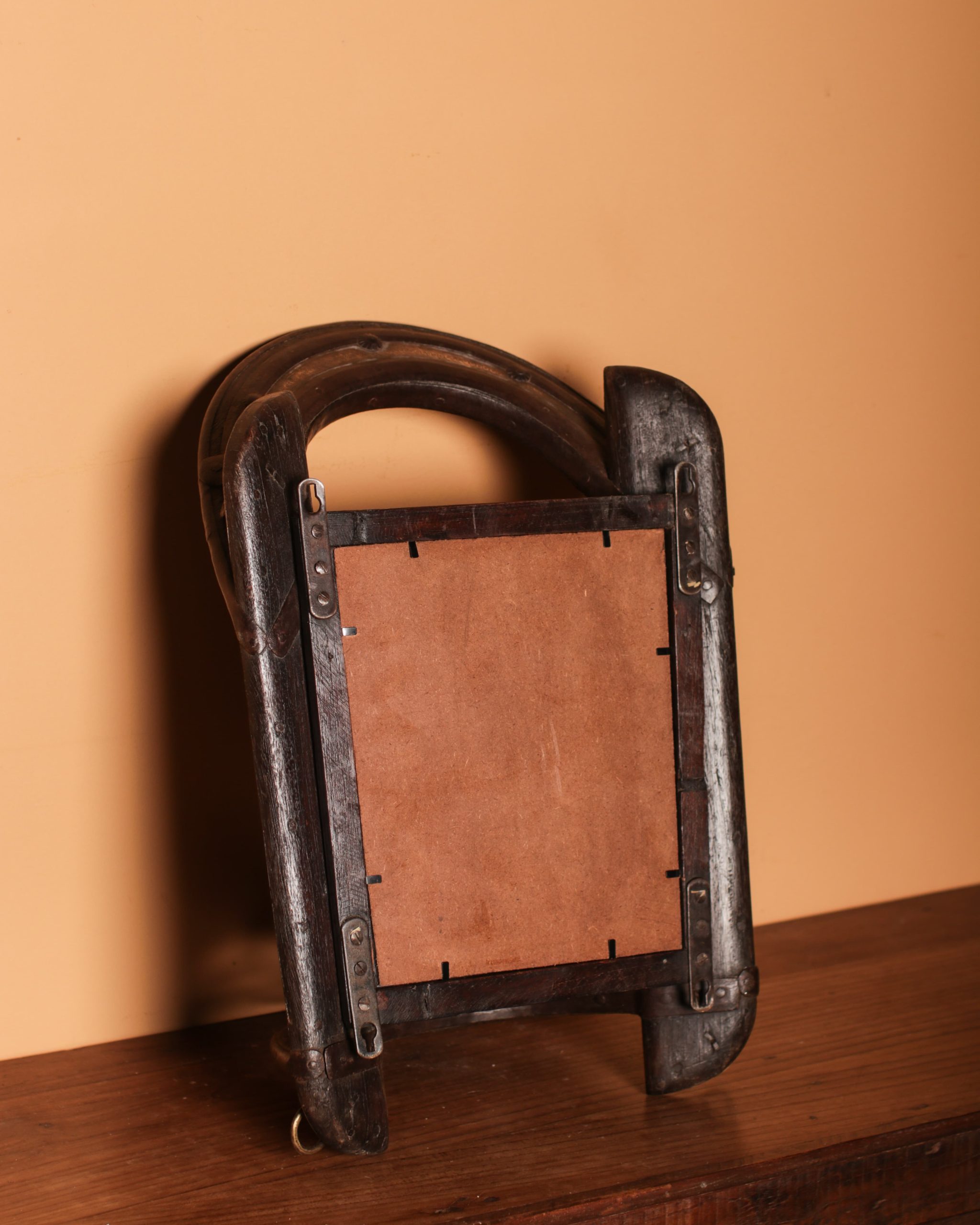Small Antique Saddle Mirror Gallery Image