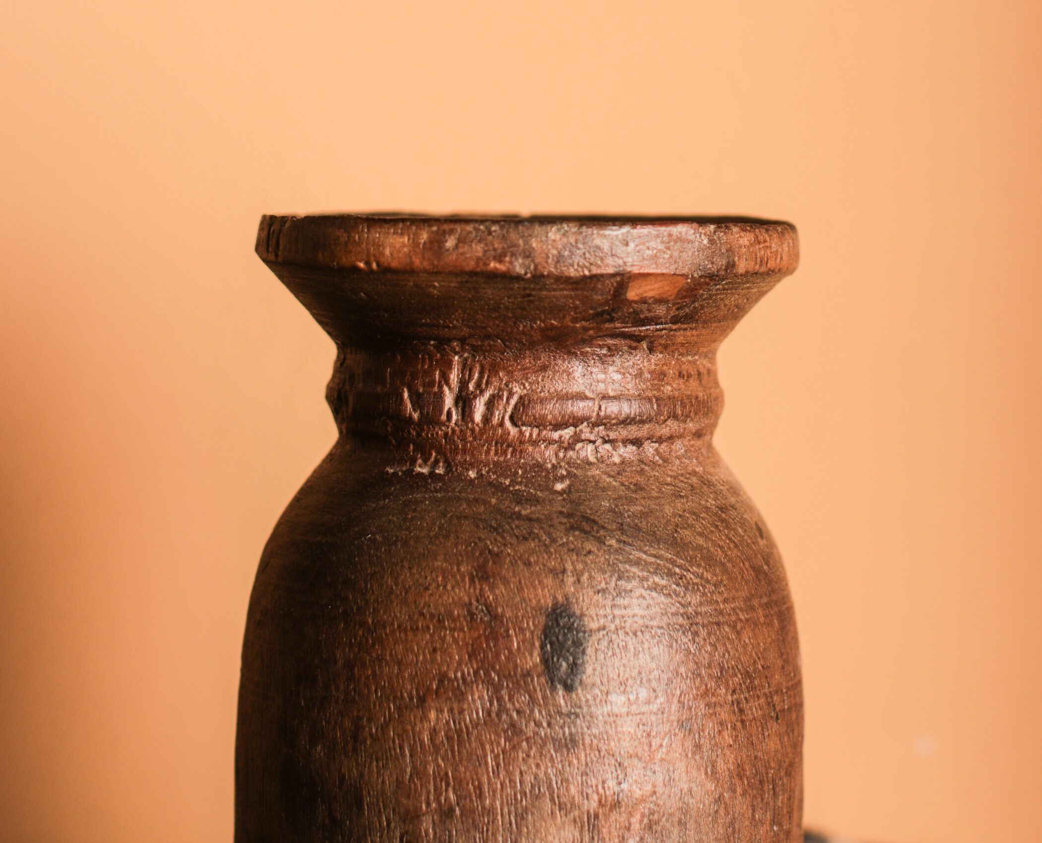 Nepali Wooden Ghee Pot Gallery Image
