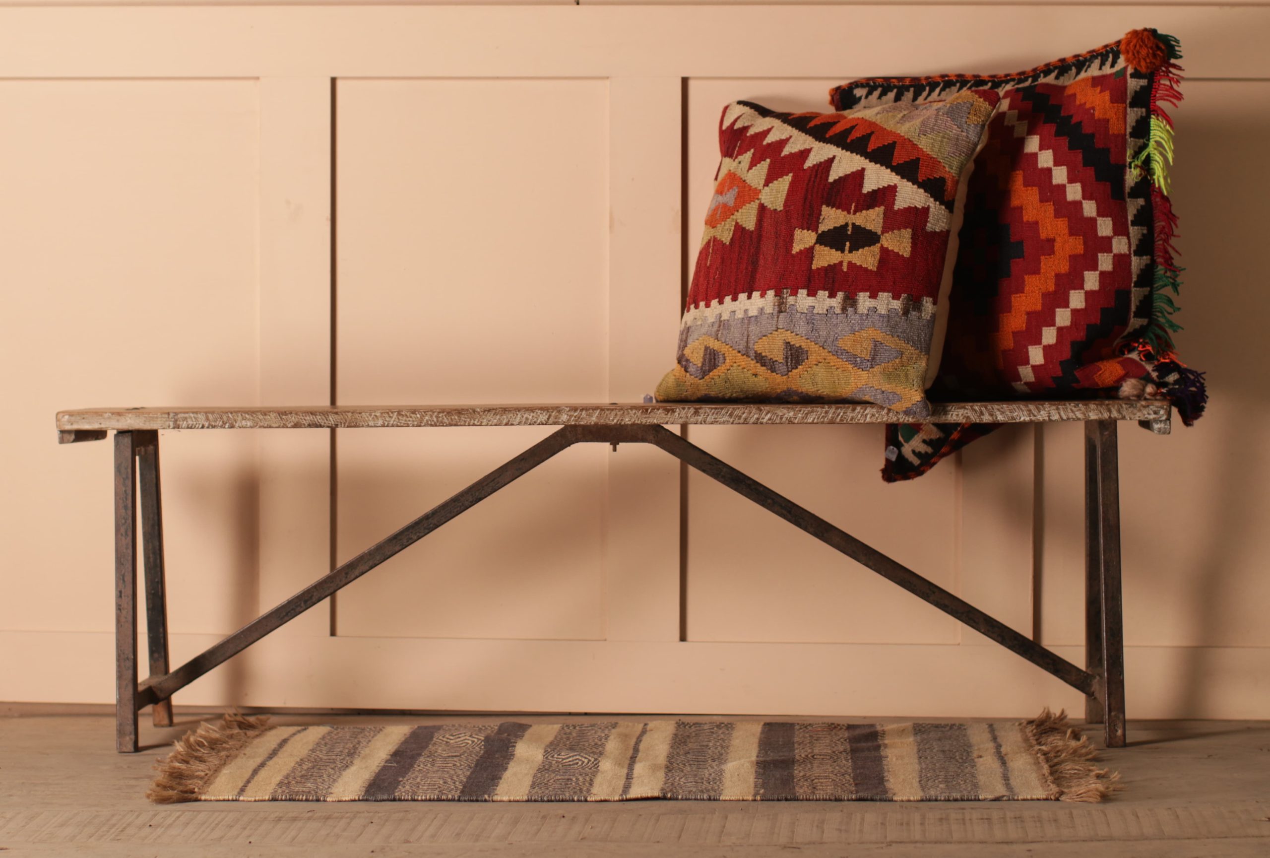 Distressed Chai Bench Gallery Image