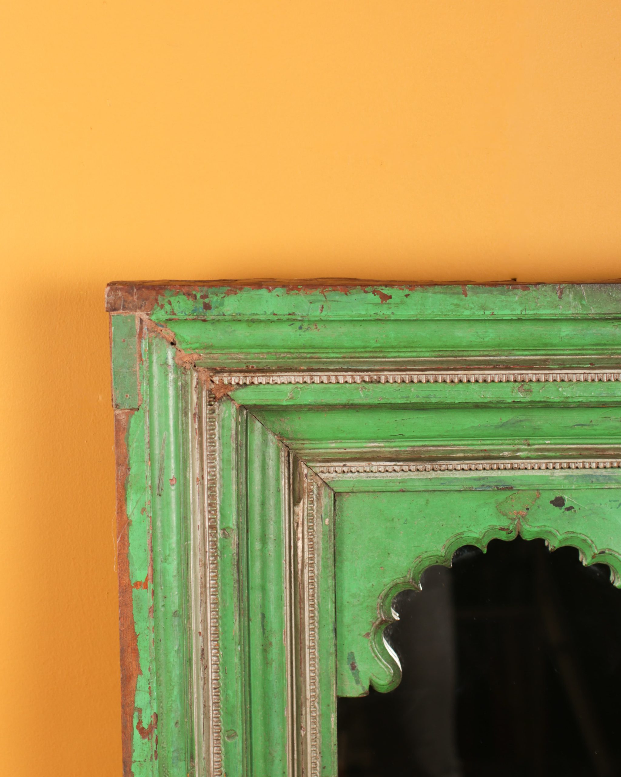 Green Window Frame Mirror Gallery Image