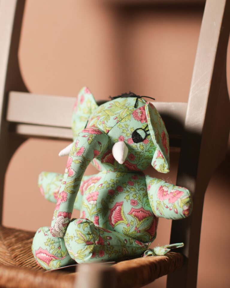 Teal Toy Elephant