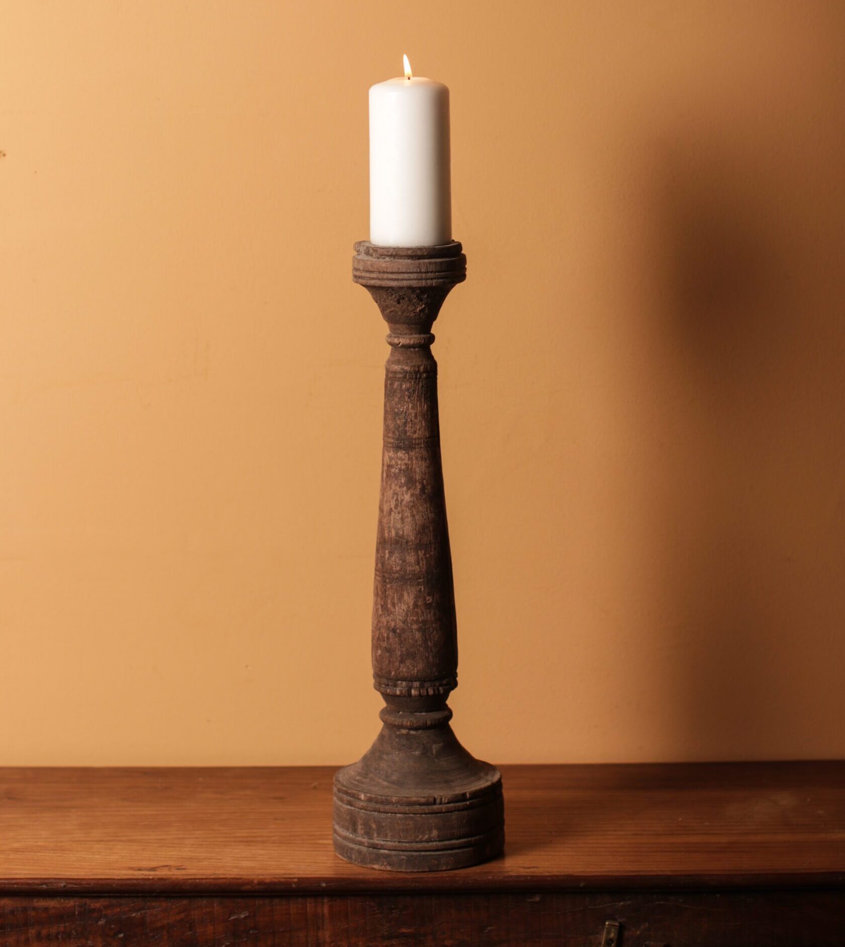Antique Tribal Candle Stand Gallery Image
