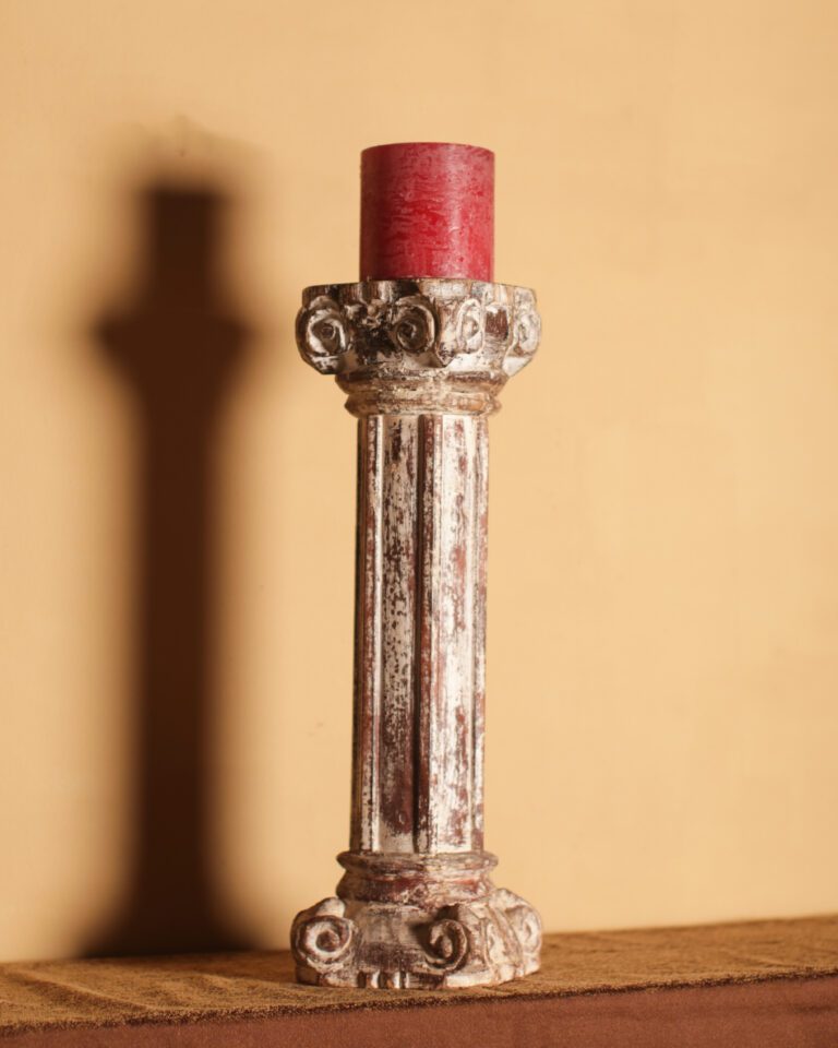 Wooden Candlestick