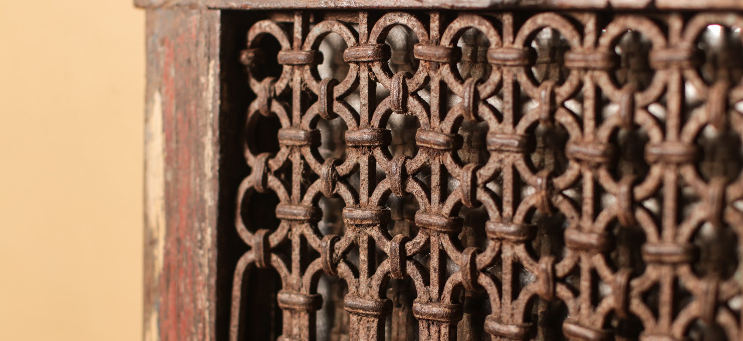 Antique Wooden Jali Mirror Gallery Image