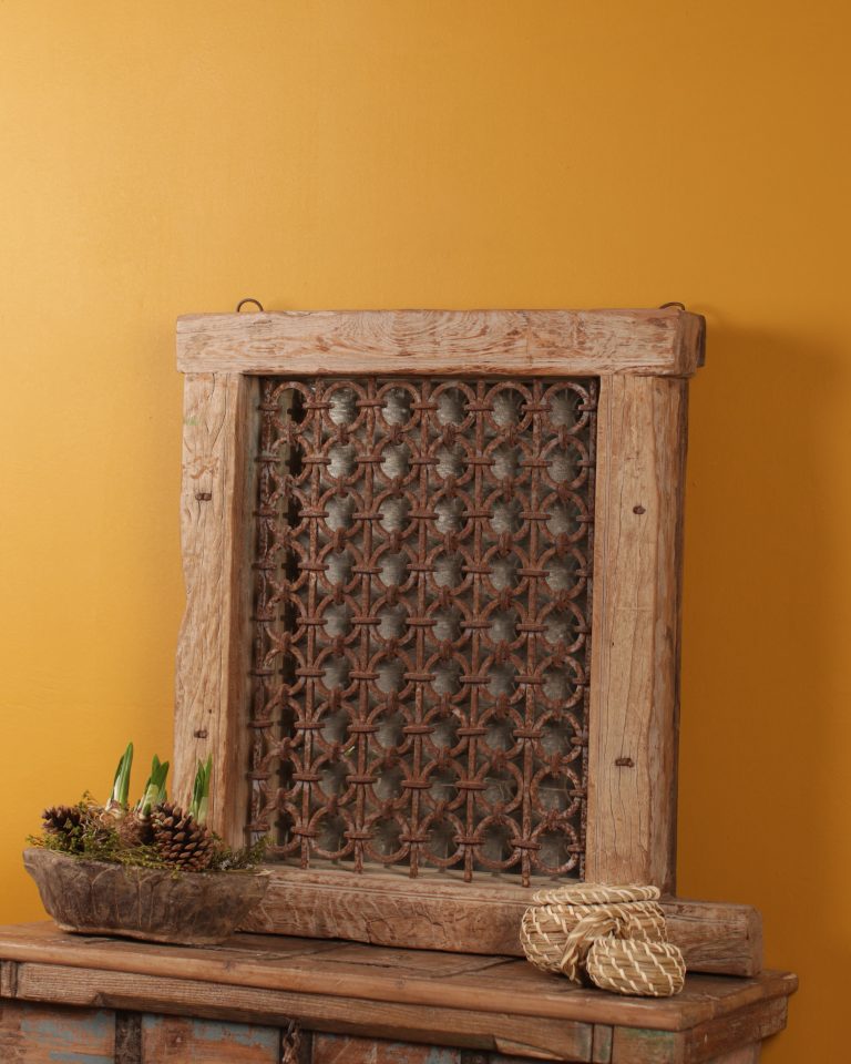 Wooden Jali Mirror