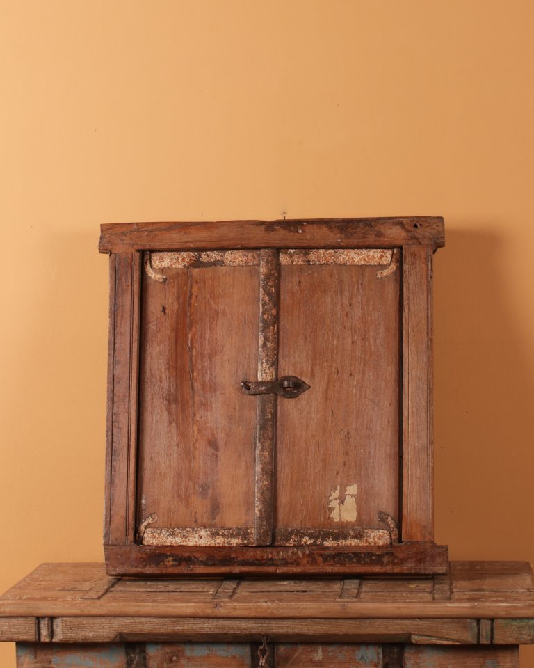 Wooden Shutter Mirror