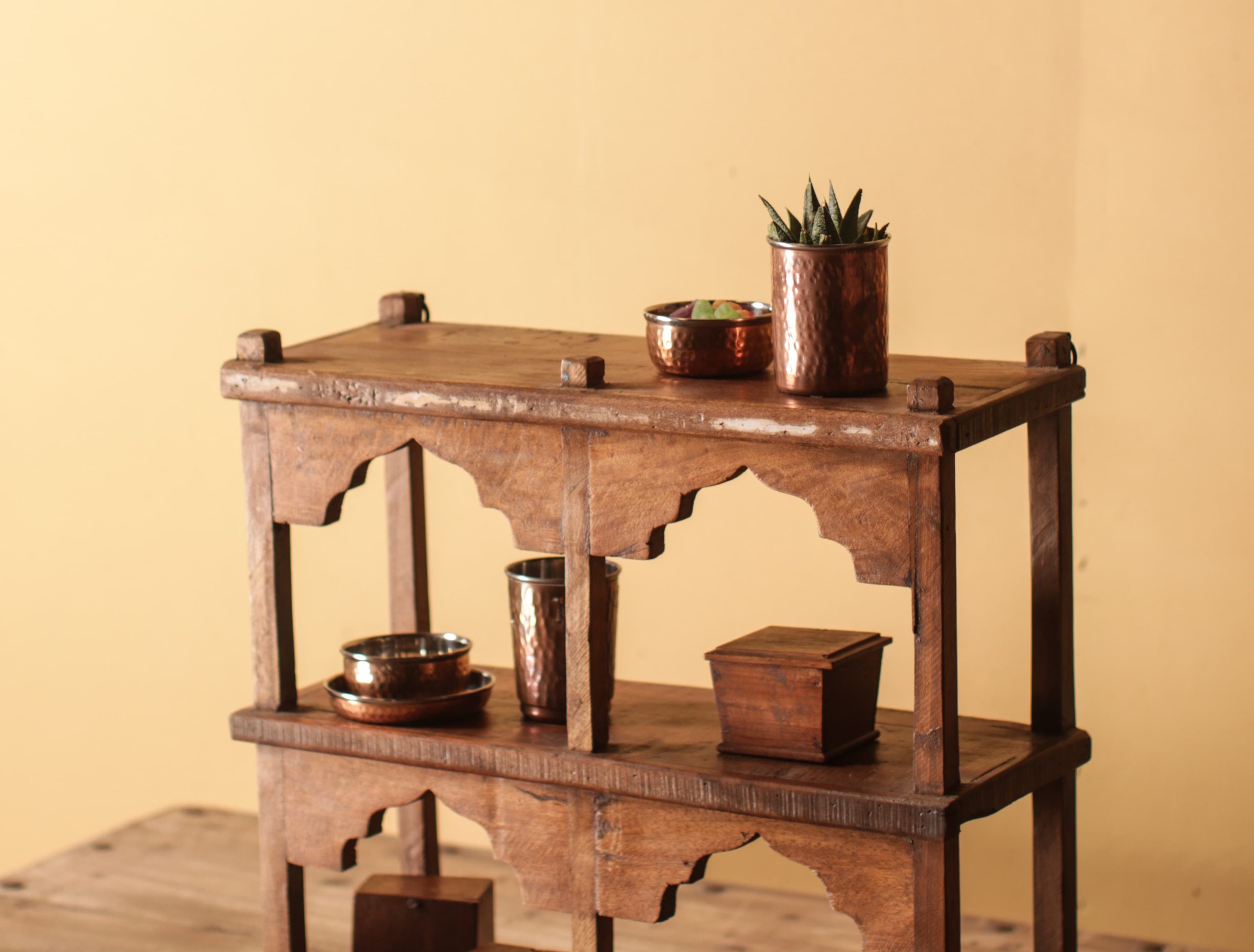 Small Wooden Temple Shelf Gallery Image