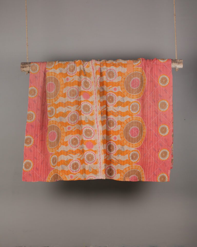 Kantha Stitch Throw