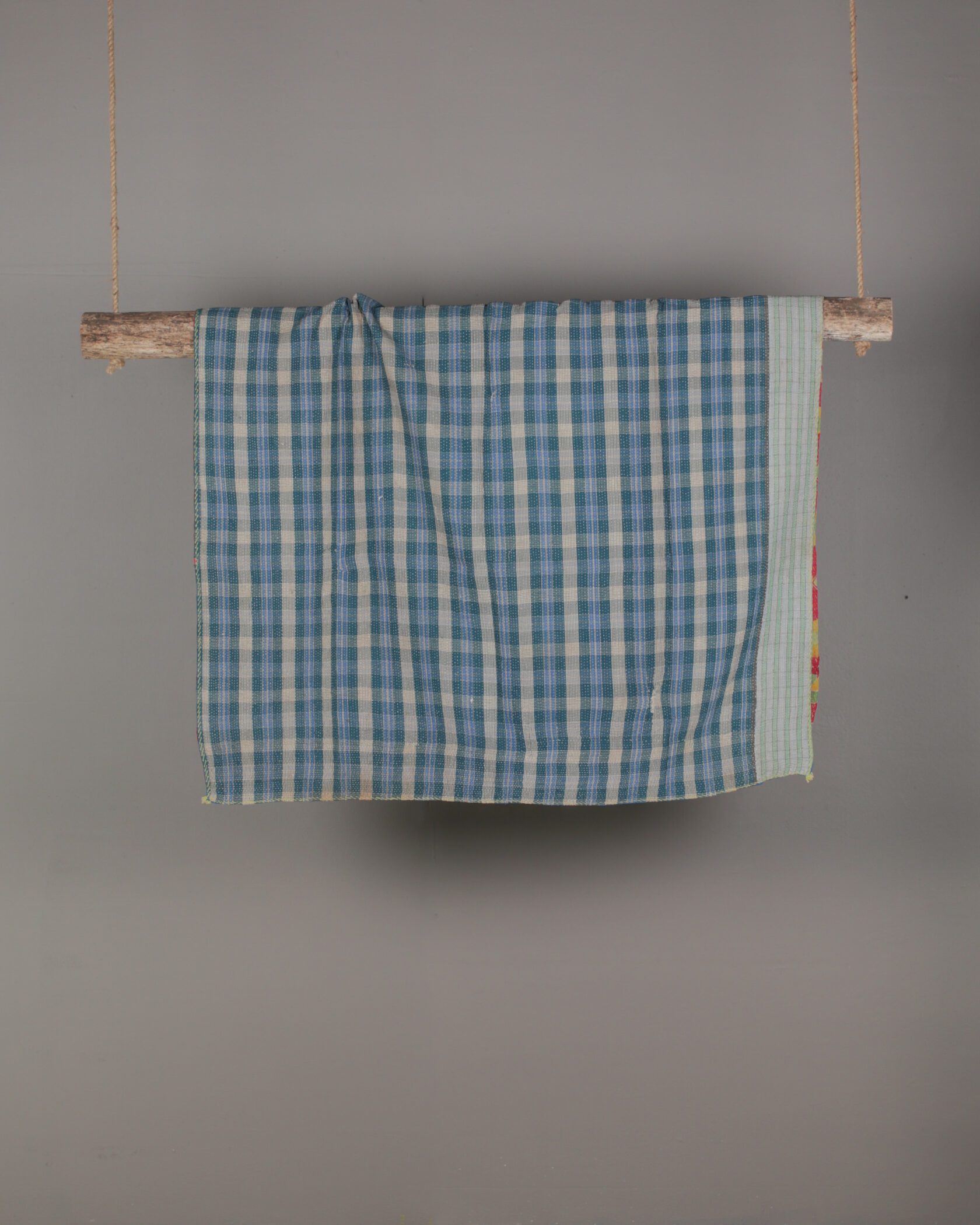 Floral Kantha Stitch Throw Gallery Image