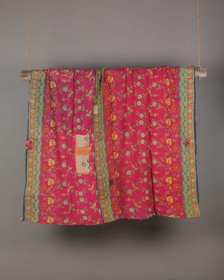 Pink Vintage Kantha