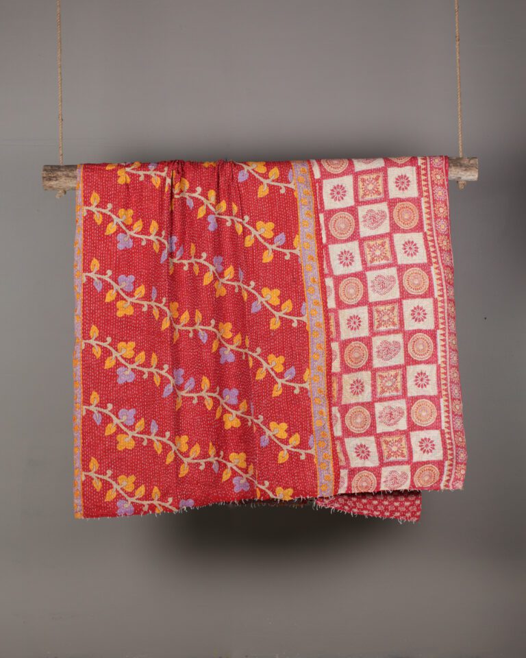 Pink Detailed Kantha