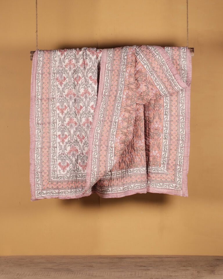 Pink Patterned Quilt